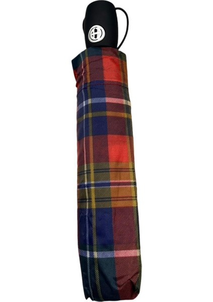 Kırmızı Ekose Desenli Tam Otomatik Kadın Şemsiye modelleri