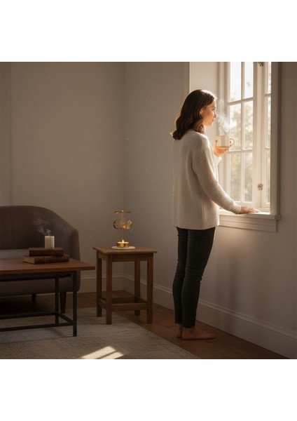 Dönence Tasarımlı Metal Tealight Mumluk – Melek & Ay Figürlü Dekoratif Mumluk modelleri