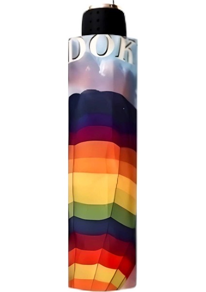 Canlı Renkli Kapadokya Desenli 8 Telli Katlanabilir Rüzgarlıkşemsiye modelleri