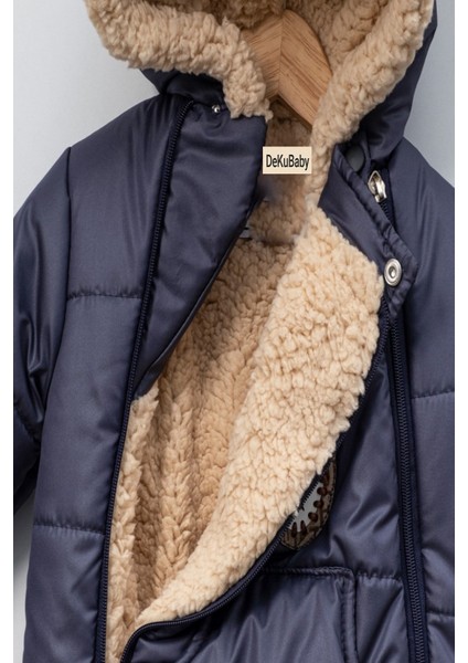 Yeni Sezon Özel Tasarım Figürlü Cepli Kapüşonlu Bebek-Çocuk Kozmonot - Astronot Tulum Mont fiyatları