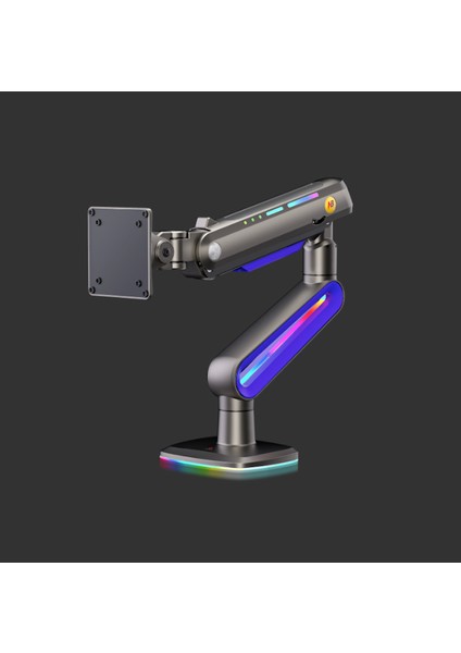 North Bayou G70 F6-Gaming, 2-20 kg Uyumlu, 27INCH-60INCH Aralığında Büyük Ekranlar Için Rgb Aydınlatmalı Profesyonel Ergonomik Oyuncu Monitör Standı ve Iş Monitör Standı