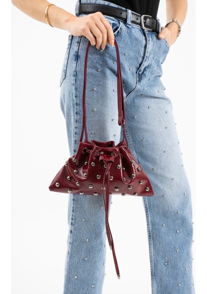 Siyah Trok Taşlı Kadın Mini Kese Omuz Çanta fırsatları