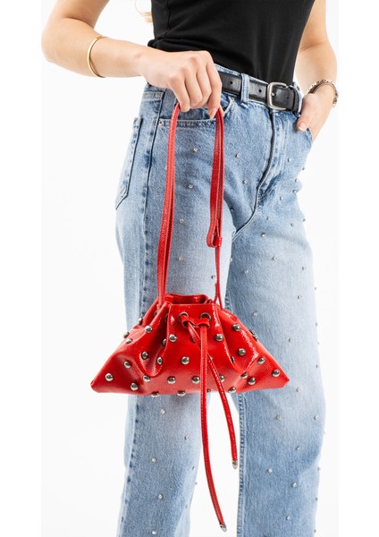 Siyah Trok Taşlı Kadın Mini Kese Omuz Çanta fırsatları