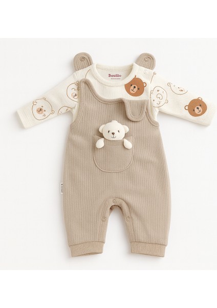 %100 Pamuk Cilt Dostu Bebek Tulum Seti – Ayıcık Cepli, Iç Bodyli fiyatları