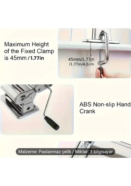 Ağır Hizmet Tipi Manuel Makarna Yapma Makinesi fırsatları