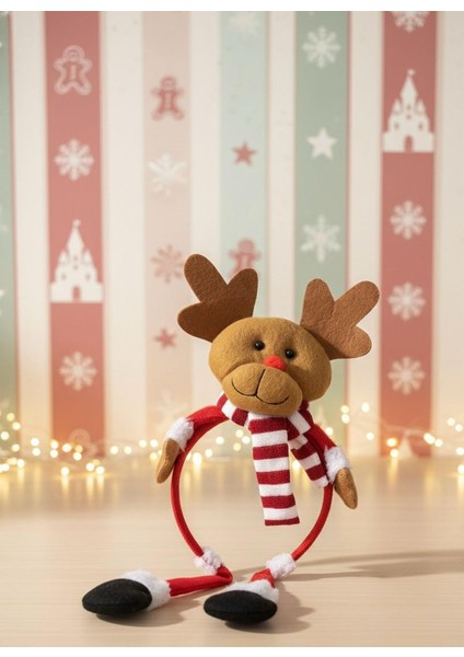 Yılbaşı Koleksiyonu Kırmızı Sallanan Geyik Figürlüsaç Bandı fiyatları