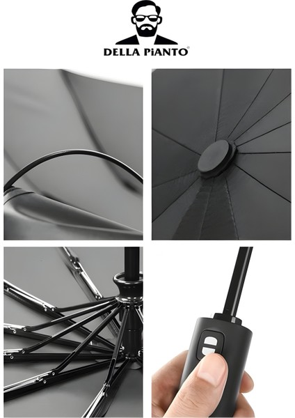 Otomatik Unisex Siyah Fiber Tel Şemsiye, Tam Fonksiyonlu ve Kullanışlı Ürün