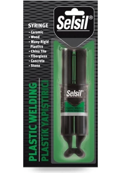 Selsil Enjektör Tip Plastik Yapıştırıcı 28 gr