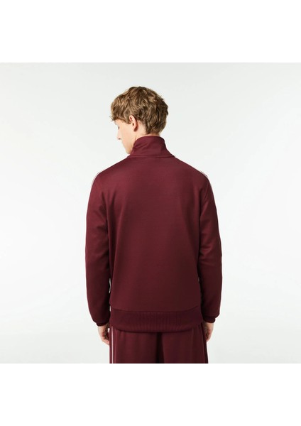 Erkek Regular Fit Fermuarlı Kırmızı Sweatshirt modelleri