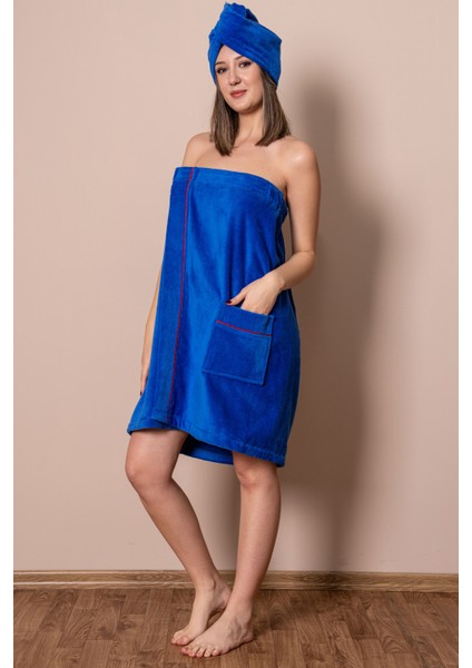 Sauna Seti – Çıtçıtlı Banyo Havlusu & Düğmeli Baş Havlusu (Bone) fiyatları