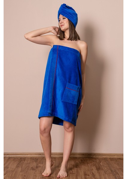 Sauna Seti – Çıtçıtlı Banyo Havlusu & Düğmeli Baş Havlusu (Bone) fırsatları