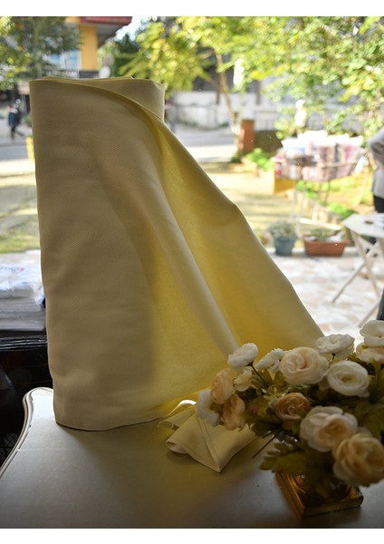 Etamin Kumaş 150 x 150 Sarı El Işi ve Kanaviçe