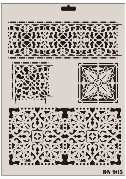 Rich Dantel Seri DN-905 Stencil 35X25 cm