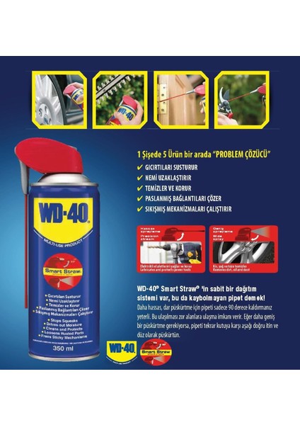 Wd 40 Smart Straw Pas Sökücü Yağlayıcı 350 ml modelleri