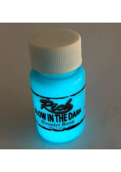 Rich 3010 Mavi Karanlıkta Parlayan Hayalet Boya 50 cc