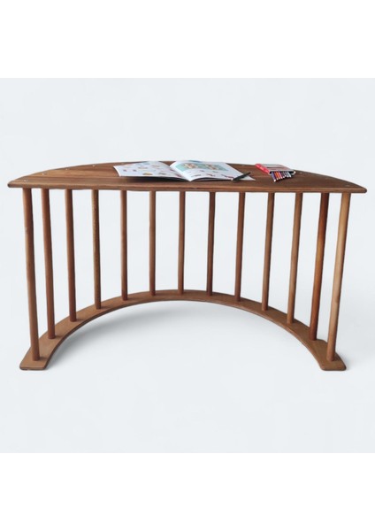 Luto 7in1 Minderli Ahşap Pikler Halkası Tırmanma Merdiveni Denge Tahtası