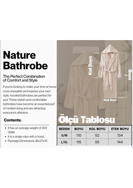 Fuşya Kapüşonlu Fitilli Dokuma Pamuklu Kadın Bornoz - Yumuşak Dokulu fırsatları