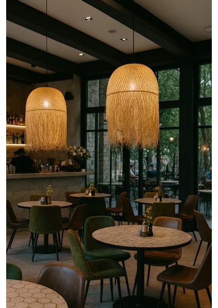 Sombro Bambu Sarkıt Avize