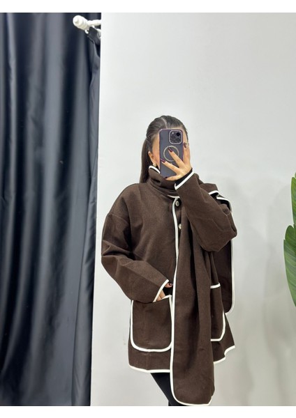 Atkılı Kaşe Ceket Kadın modelleri