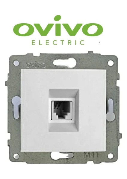 Beyaz Telefon Pirizi Numeris Çerçevesiz Grano - Priz ve Anahtar Için Uyumlu Çerçeve