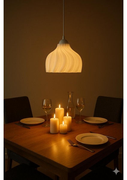 Alba 3D Baskı Sarkıt Avize