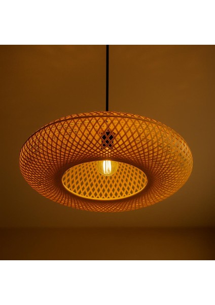 Panama Geniş Form El Yapımı Bambu Sarkıt Avize – 50 cm fiyatları