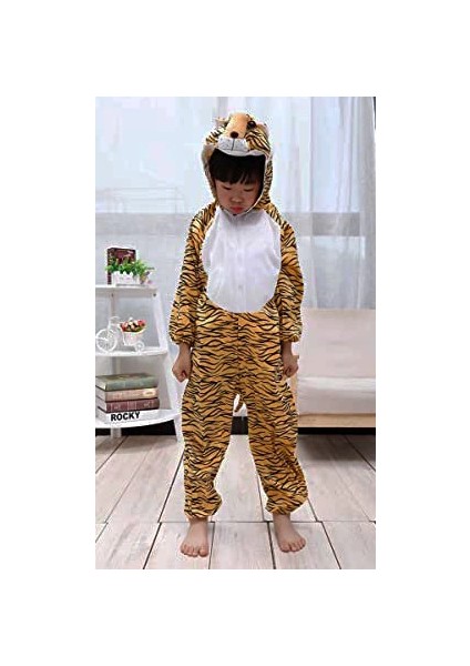 Çocuk Kaplan Kostumu - Aslan Kostümü 4-5 Yaş 100 cm fiyatları