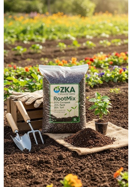 Rootmix 5l Fide ve Çiçek Toprağı – Cocopeat, Perlit, Torf Karışımı, Saksı ve Bahçe Bitkileri Içi fiyatları