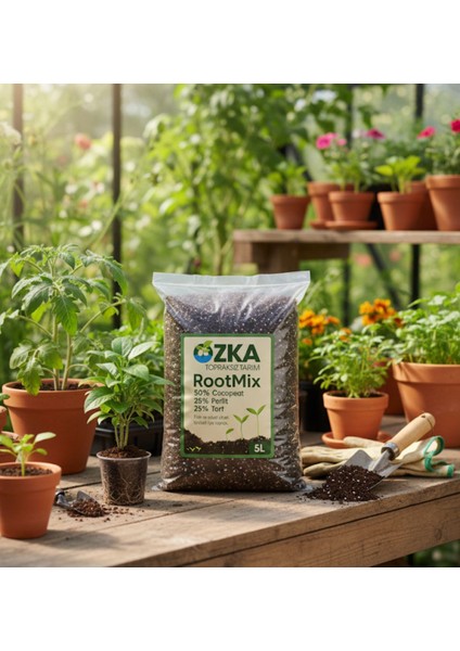 Rootmix 5l Fide ve Çiçek Toprağı – Cocopeat, Perlit, Torf Karışımı, Saksı ve Bahçe Bitkileri Içi fırsatları