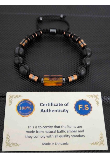 Fosilli Natürel Baltık Damla Kehribar-9-10 mm Avustralya Siyah Opal -Mat Oniks-Hematit Doğaltaş Bileklik Takı Aksesuar Erkek Bileklik fırsatları