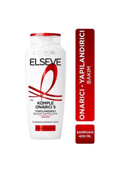 3'lü Onarıcı Bakım Şampuanı 400 ml Yapılandırıcı Etki ile Saçlarınızı Güçlendirir fiyatları