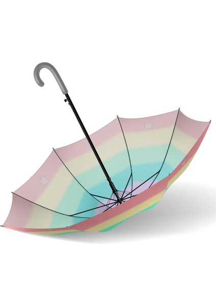 Renkli Çizgili Çocuk Şemsiye, Eğlenceli ve Hafif Koruma Aracı fiyatları