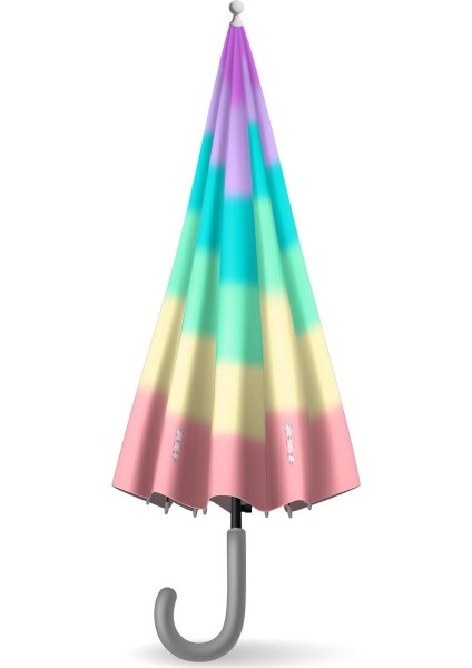 Renkli Çizgili Çocuk Şemsiye, Eğlenceli ve Hafif Koruma Aracı modelleri