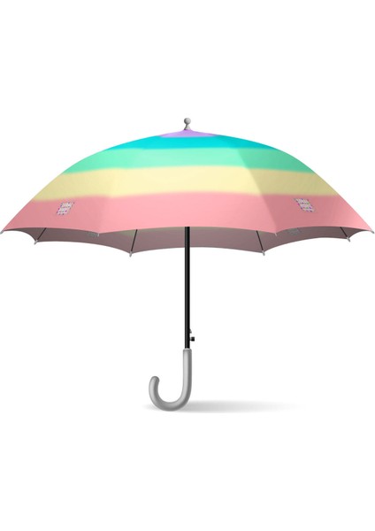 Renkli Çizgili Çocuk Şemsiye, Eğlenceli ve Hafif Koruma Aracı fırsatları