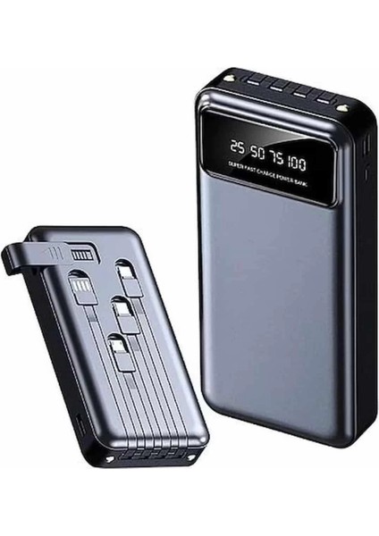 Hızlı Şarj Özellikli 20.000 Mah Dijital Göstergeli USB Girişli Android ve Ios Uyumlu Powerbank fiyatları
