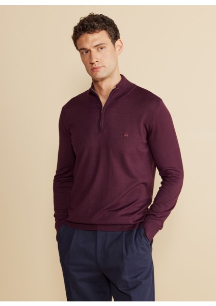 Bato Yaka Standart Bordo Erkek Kazak BBFW24MKL026 fiyatları