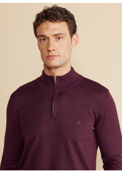 Bato Yaka Standart Bordo Erkek Kazak BBFW24MKL026 fırsatları