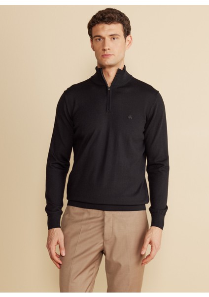 Bato Yaka Standart Siyah Erkek Kazak BBFW25MKL028