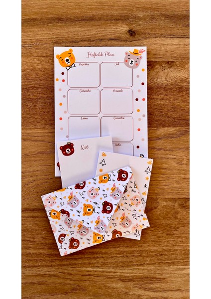 Planlayıcı Set Desenli 50 Yp. + Zarf modelleri