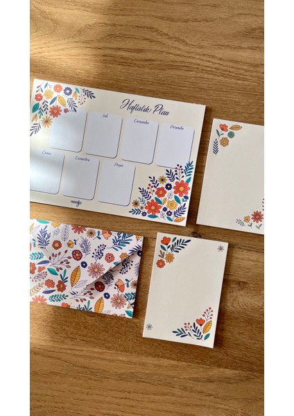 Planlayıcı Set Desenli 50 Yp. + Zarf modelleri