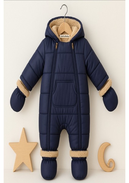 Özel Tasarım Cepli,kapüşonlu Tak-Çıkar Patik ve Eldivenli Bebek-Çocuk Kozmonot-Astronot Tulum Mont modelleri