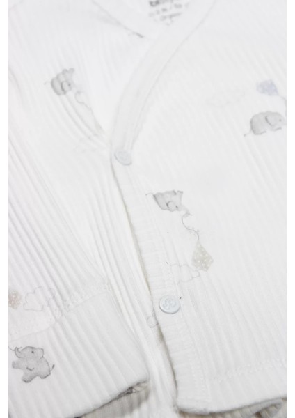 Bistyle Flying Elephant 3'lü Zıbın Takım 13111 Ekru Gri fırsatları