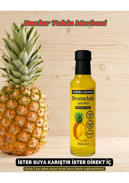 Bozkır Yöresel Bromelain Ananas Içeren Detox Şurubu 250 ml (Koenzim Q10 ve L-Karnitin Ilaveli)