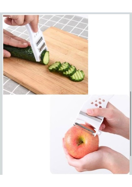 Çok Fonksiyonlu Soyacak Tek Başına Soyacak Seti Jülyen Soyacak Rende Şekilli Meyve Sebze Kesme fırsatları