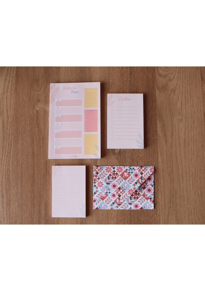 Planlayıcı Set Desenli 50 Yp. + Zarf