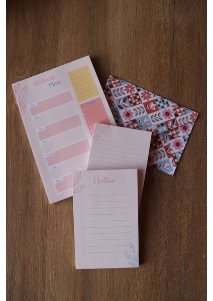 Planlayıcı Set Desenli 50 Yp. + Zarf modelleri