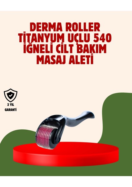 Dermaroller 1 mm Akne Izleri ve Çatlak Giderici Cilt Bakım Aleti