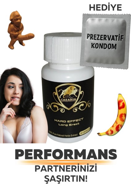 Caraboa Erkeklere Özel Sertleştiricili Performans Etkili Erect
