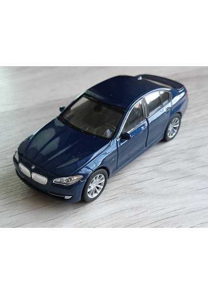 Bmw 535I Diecast Oyuncak Metal Araba Çek Bırak 1:32 Mavi 535 I Otomobil