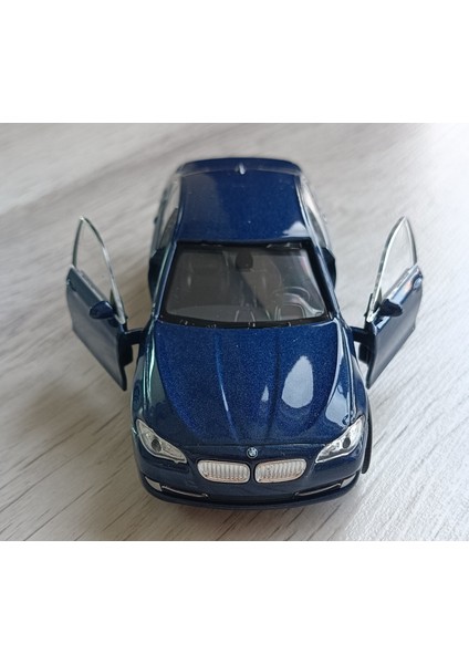 Bmw 535I Diecast Oyuncak Metal Araba Çek Bırak 1:32 Mavi 535 I Otomobil modelleri